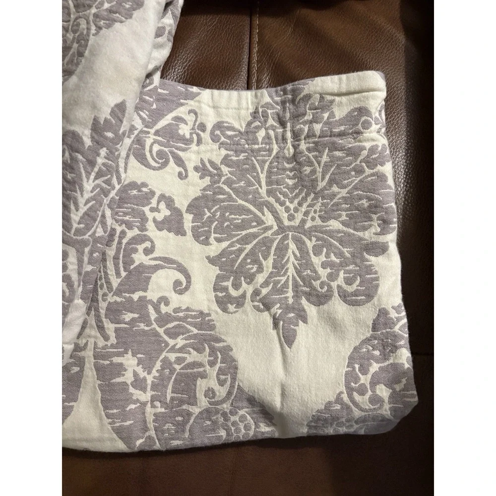 Baby and Child‎ RH Restoration Hardware Set of 2 damask gray cream euro shams
